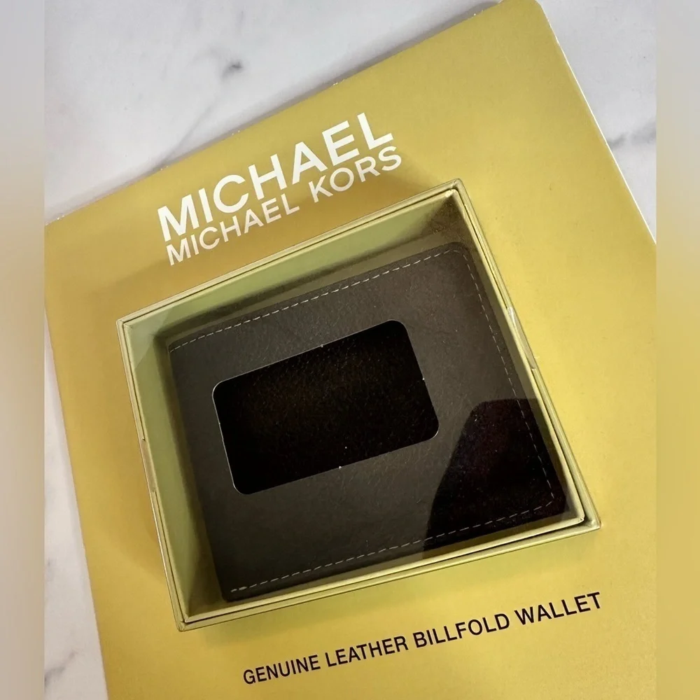 Michael Kors Genuine Leather Bifold Wallet